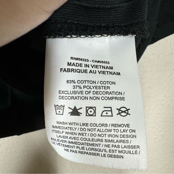 Nike Air Jordan Flight Cropped Top Shirt Open Back Solid Black Womens Size Small - Picture 6 of 7